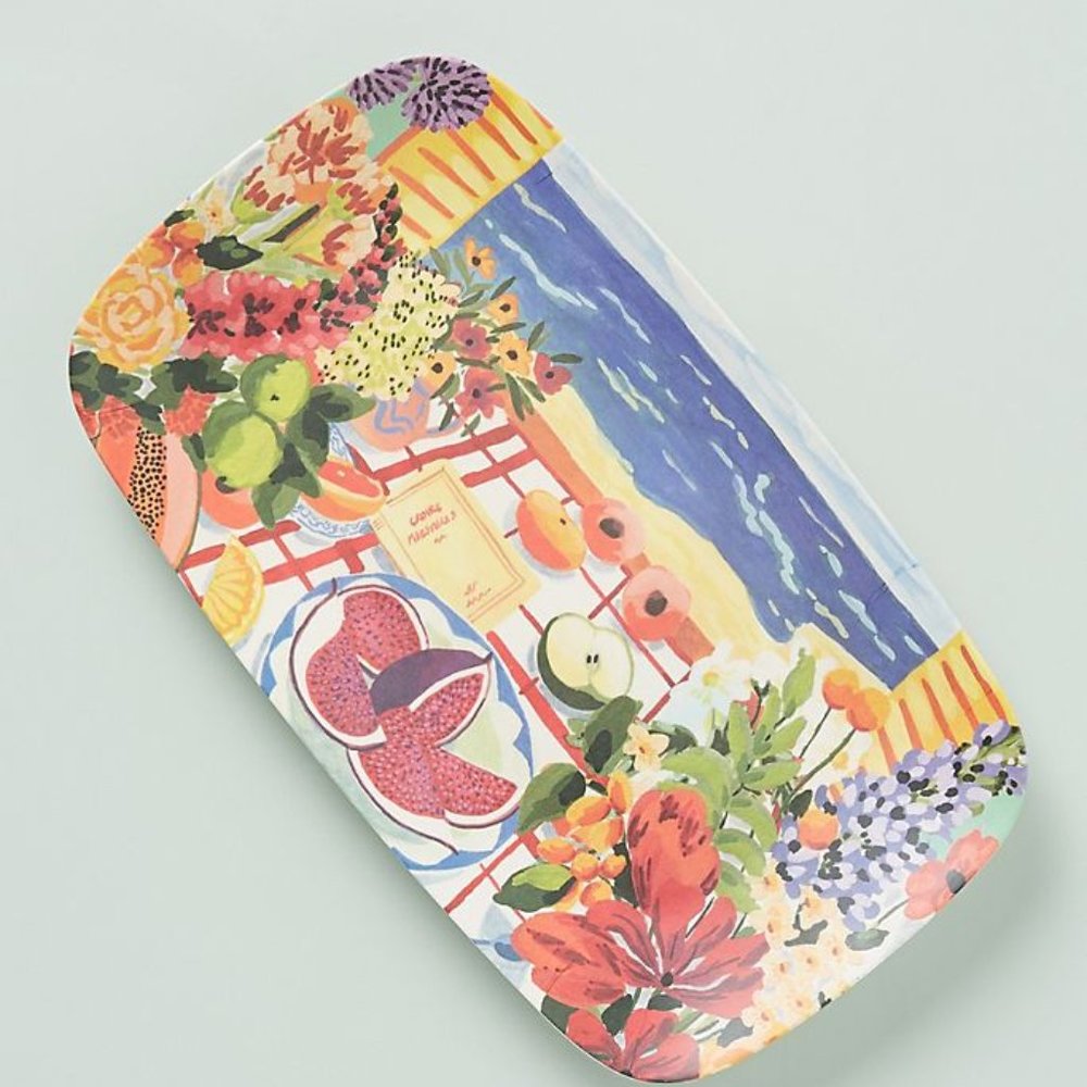 Market Bamboo Melamine Platter and serving set